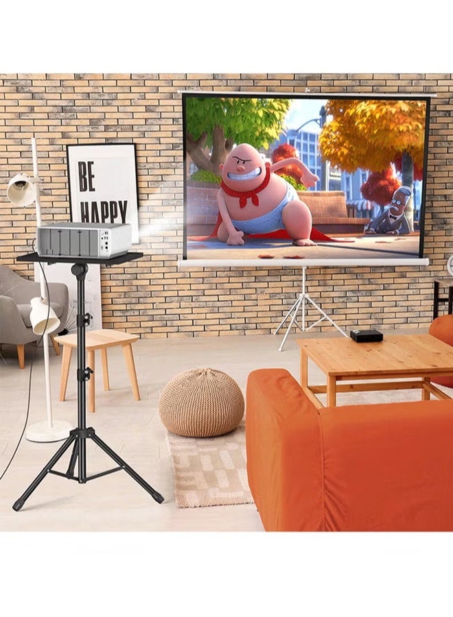 dida-cosmos Adjustable Projector Stand Tripod,Laptop Tripod with Phone Holder,Adjustable Laptop Floor Stand for Home/Stage/Studio - Image 5